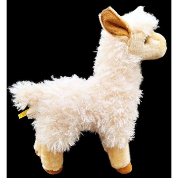 Miyoni By Aurora Standing Plush Llama Soft Cream Stuffed Animal Toy 12" Tall - Picture 6 of 14